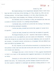 October 1957 board meeting minutes