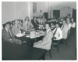Early 1970s board meeting Early 1970s board meeting