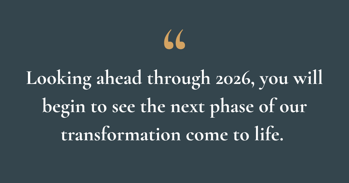Quote: Our progress begins with people. Tricia Szurgot, President and CEO