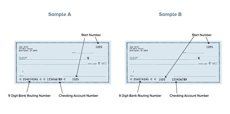 Sample of Check 